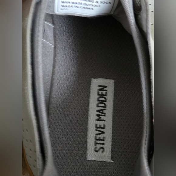Steve Madden P-brixx Men's 9.5 Grey And Brown Sneakers (Shoes) Excellent Con. - Picture 12 of 13